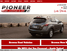 Tablet Screenshot of pioneerautosrv.com